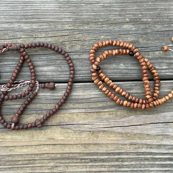Lot of 2 Tasbeeh Genuine Wood Handmade Beads Islamic Religious Beads Tasbeh - Picture 6 of 16